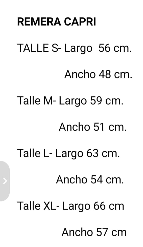 Remera Capri