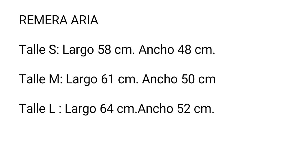 Remera Aria