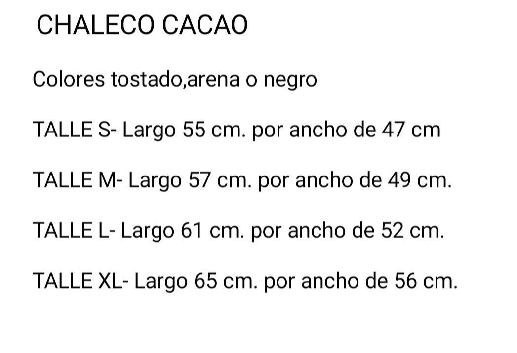Chaleco Cacao