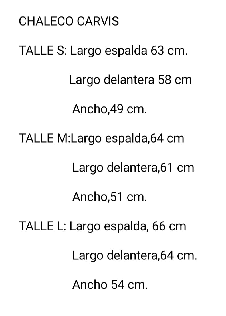 Chaleco Carvis
